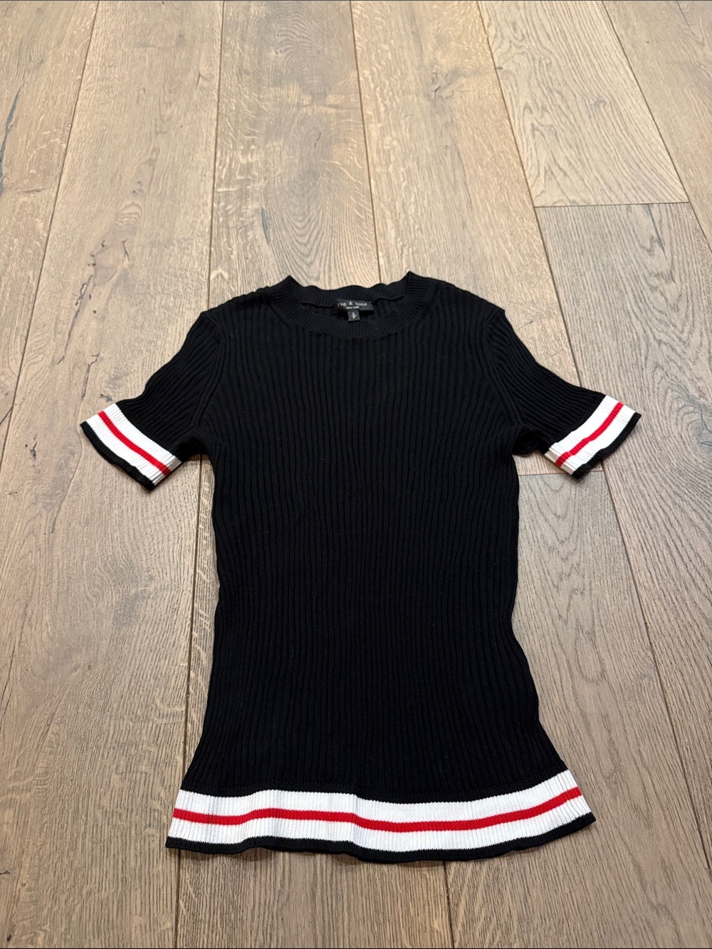 Rag & Bone Arctic Ribbed Tee - Picture 2 of 5
